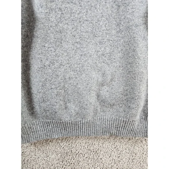 GAP Hoodie Gray Alpaca Blend Knit Long Sleeve Drawstring 2008 Holiday Mens XL - Picture 15 of 16